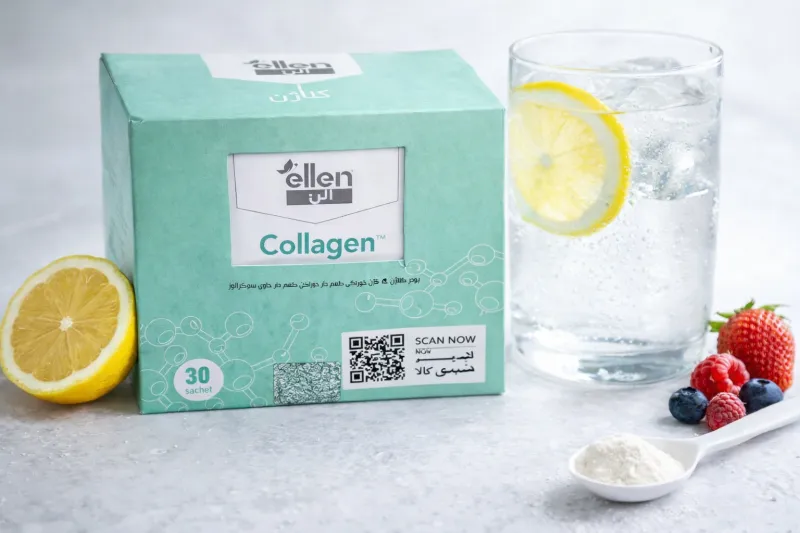 پودر کلاژن خوراکی طعم دار حاوی شیرین کننده سوکرالوز