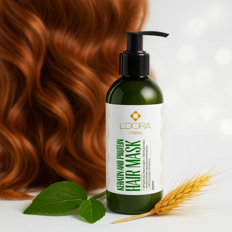 ماسک گیاهی پروتیینه و کراتینه موی سر لدورا هربال 200 میلی لیتر